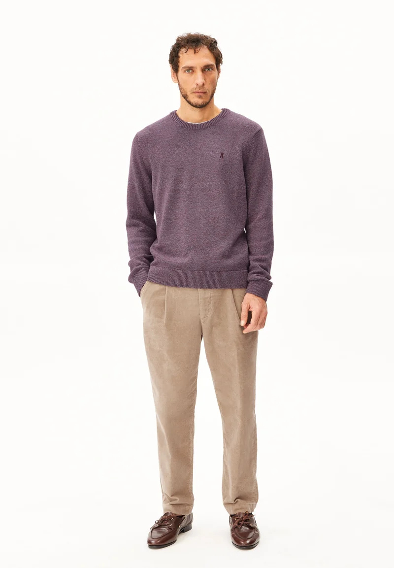 TAAMIR CORD-BUNDFALTENHOSE | honey reed