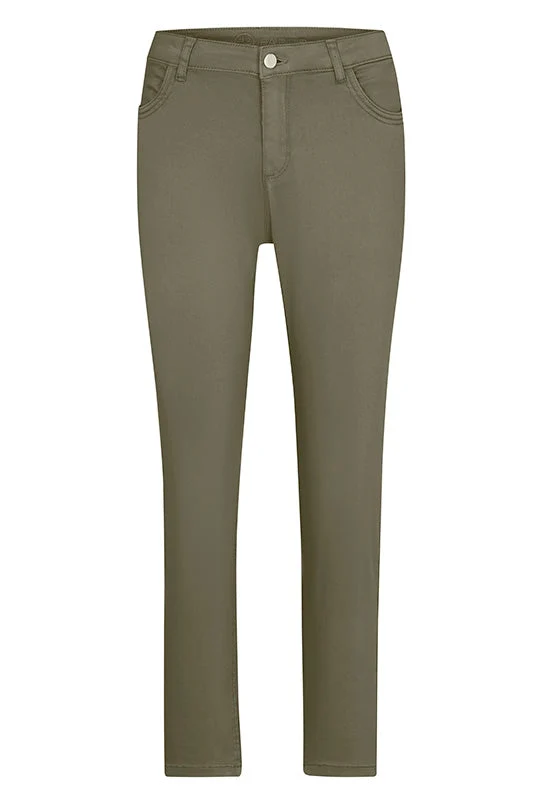 7/8-Stretchhose 5-Pocket Skinny Farbe Khaki