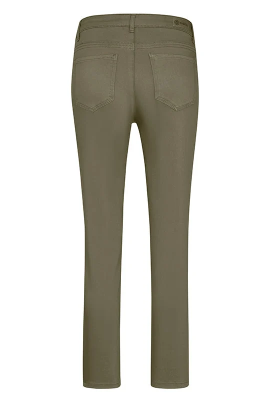 7/8-Stretchhose 5-Pocket Skinny Farbe Khaki