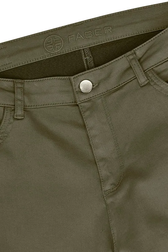 7/8-Stretchhose 5-Pocket Skinny Farbe Khaki