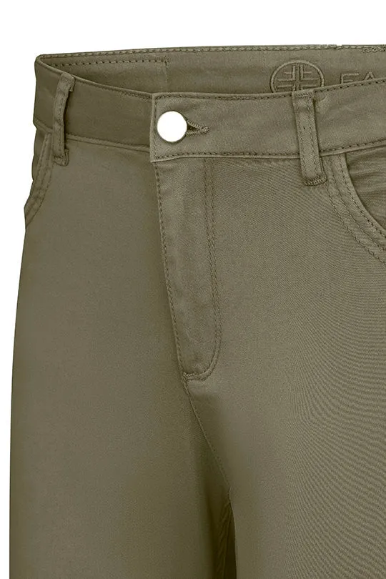 7/8-Stretchhose 5-Pocket Skinny Farbe Khaki
