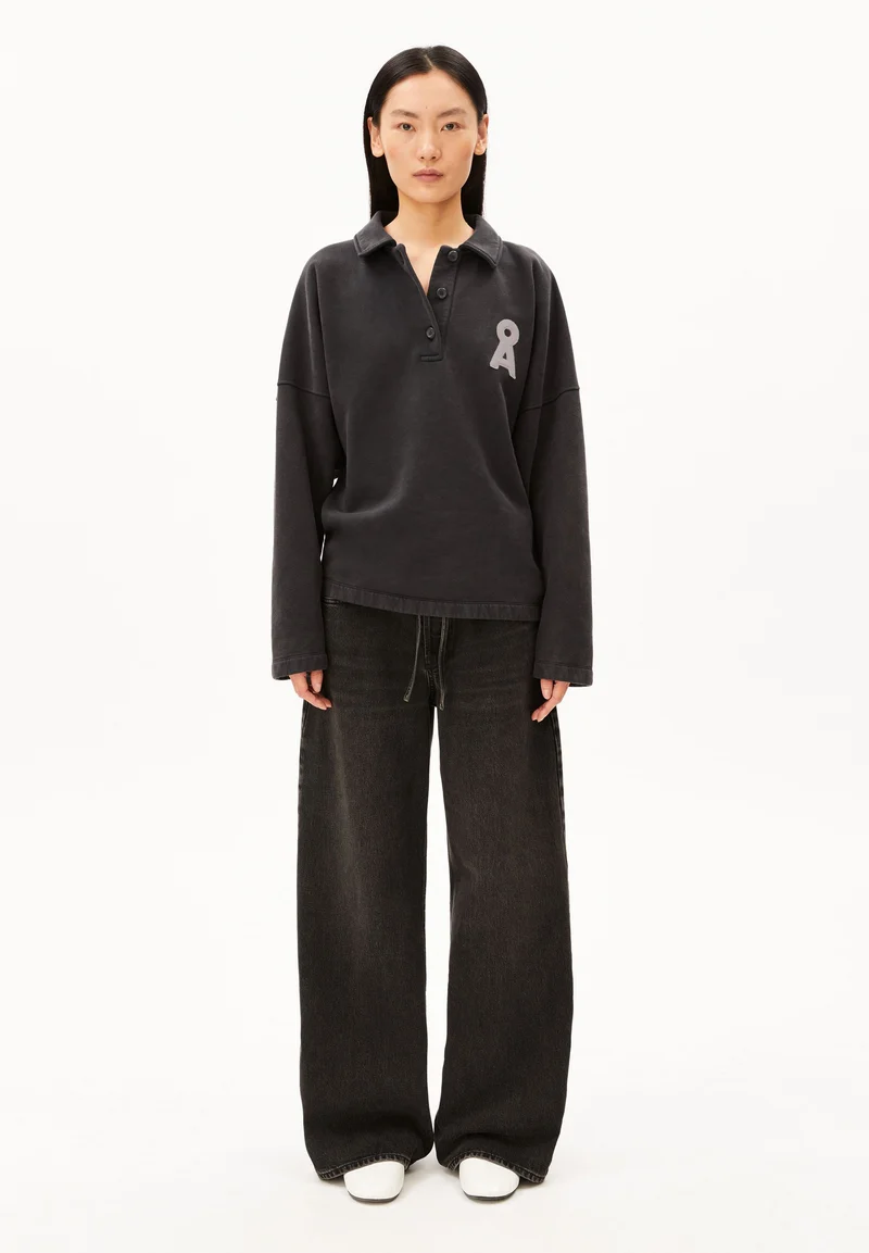 POLO-SWEATSHIRT | dark steel