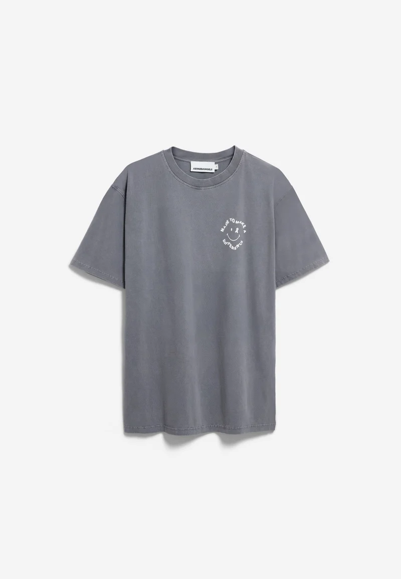 MAARKOS GMT DYE SMILE T-SHIRT | moonshadow washed