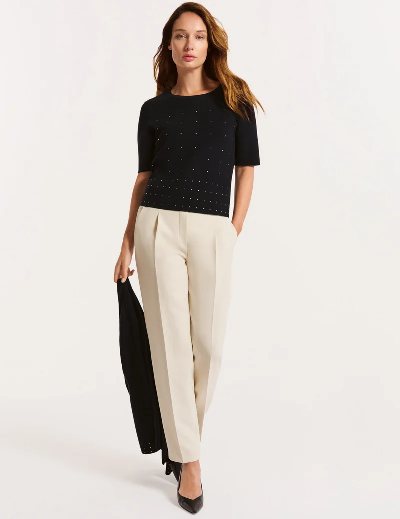 Cardigan mit Dekonieten | 100% Made in Germany