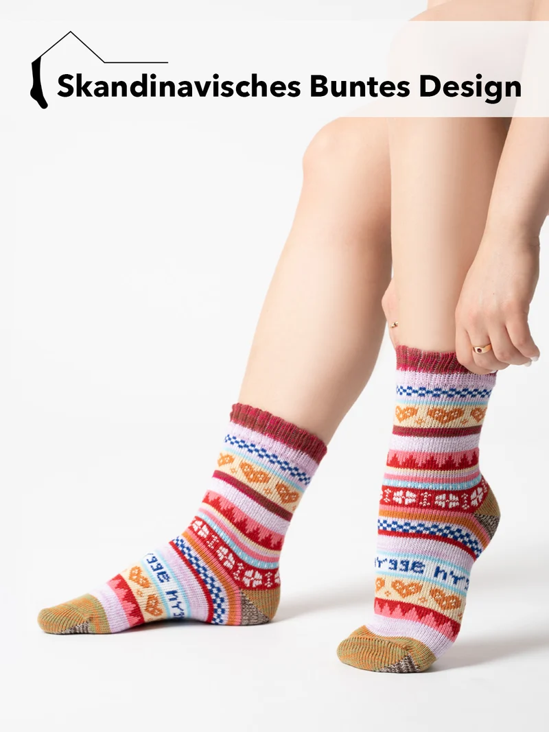 3 Paar Bunte Baumwollsocken s Design