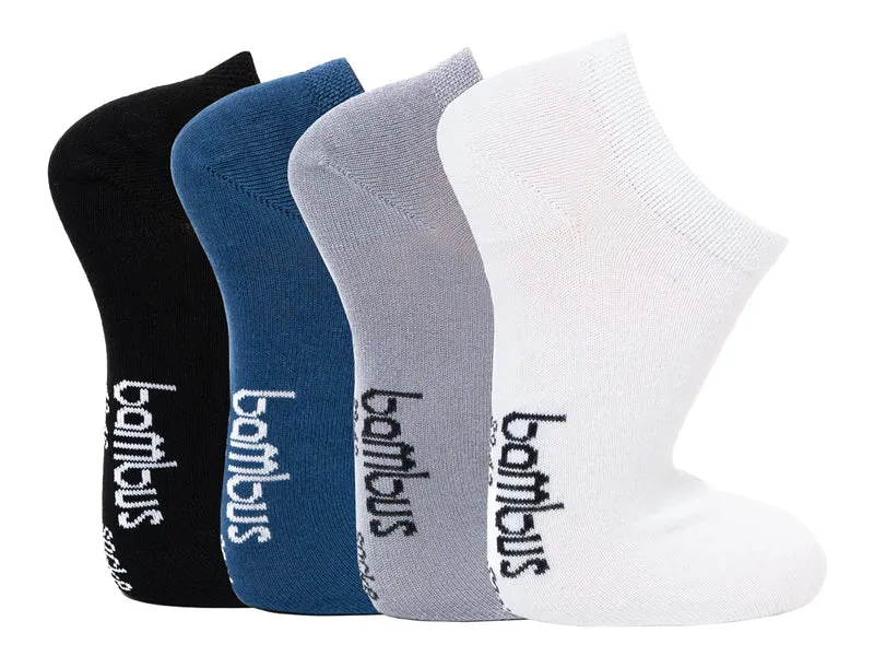 3 Paar Bambus Viskose Sneaker Socken Weich & Angenehm