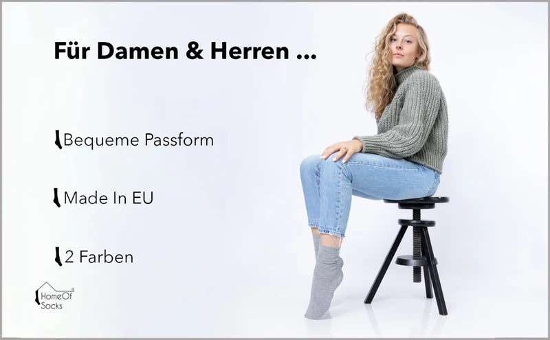 Ein Paar Bambus Kaschmir Business Strumpf