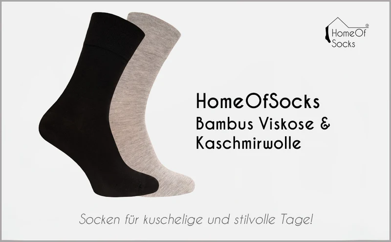 Ein Paar Bambus Kaschmir Business Strumpf