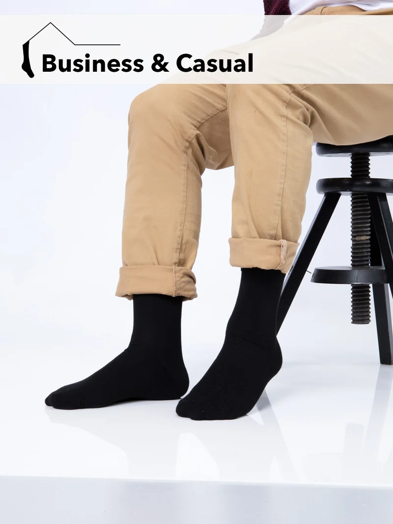 Ein Paar Bambus Kaschmir Business Strumpf