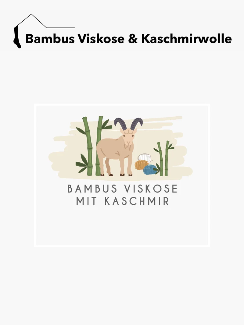 Ein Paar Bambus Kaschmir Business Strumpf