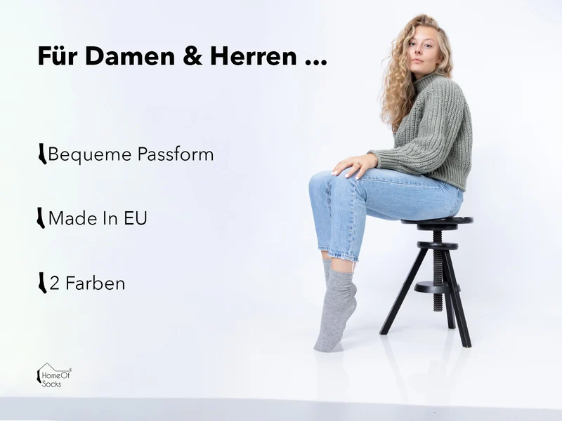 Ein Paar Bambus Kaschmir Business Strumpf
