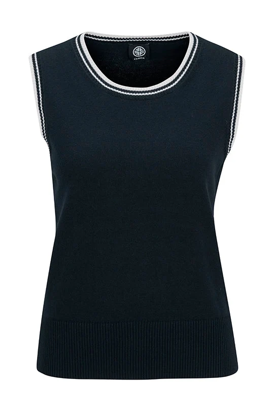 Feinstrick Top 100% Baumwolle in Marine