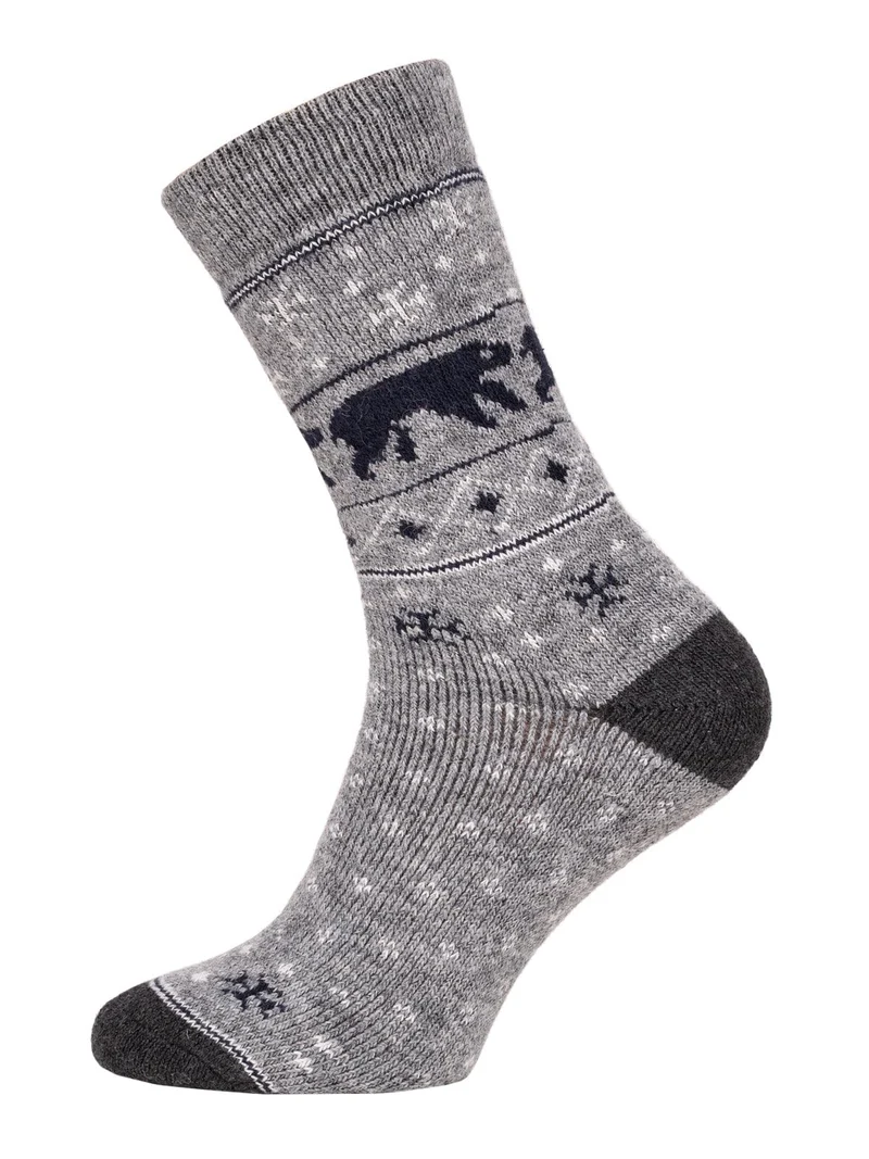 Ein Paar 45% Wollsocken Buntes s Design