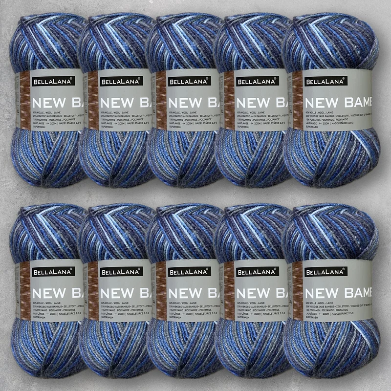 Bambuswolle-Paket NEW BAMBOO 10x 50gr. (zum Vorteilspreis)