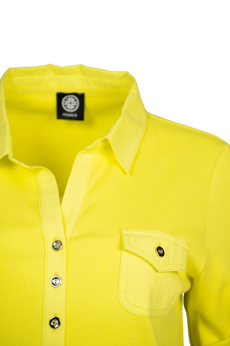 Poloshirt in weicher Baumwollqualität in citrus
