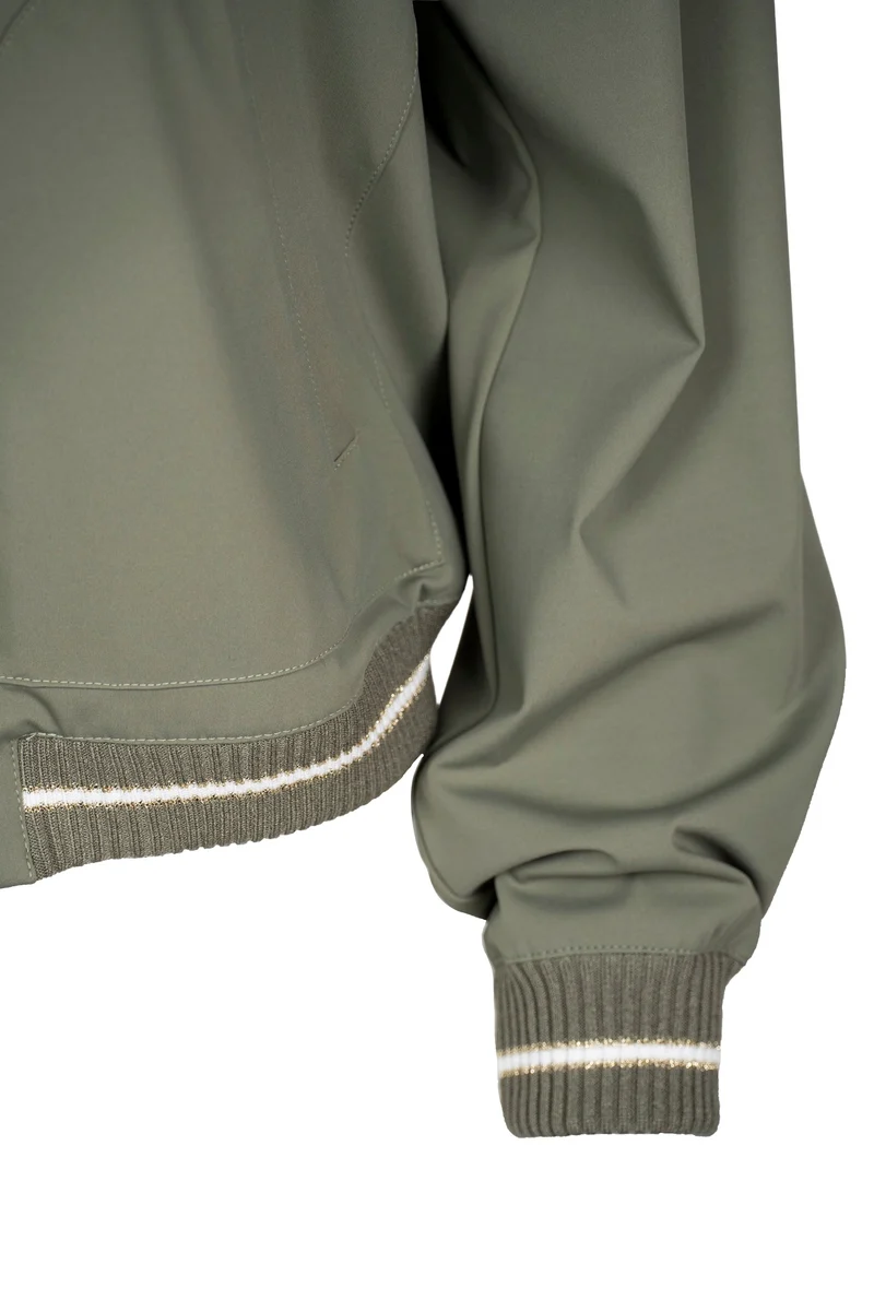 Sportiver Blouson mit Strickbündchen