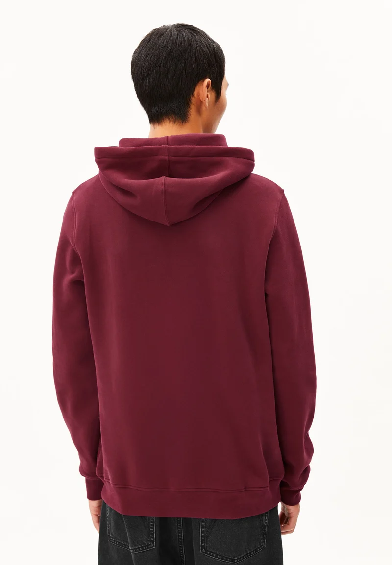 PAARLO FLEECE HOODIE | velvet red