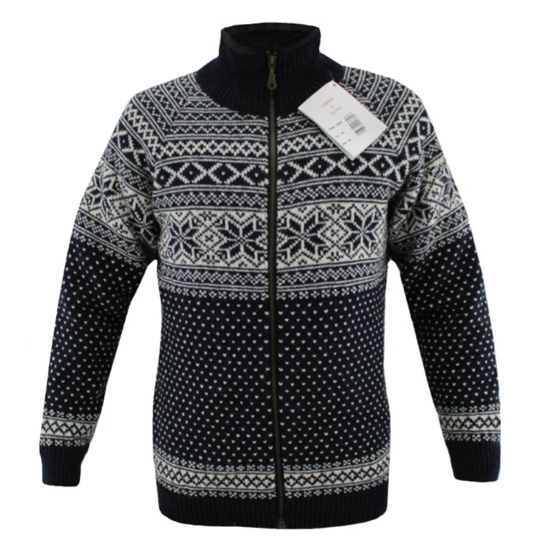 Jacke mit Reißverschluss aus reiner Schurwolle - NOORWOOL