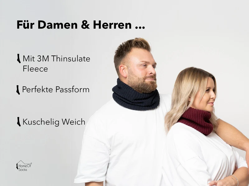 Schal mit Thinsulate Fütterung Grobstrick
