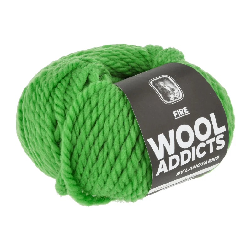 lange Garne Wolle addict Feuer