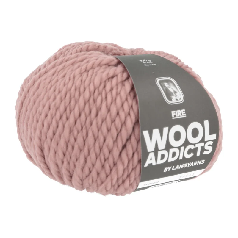 lange Garne Wolle addict Feuer