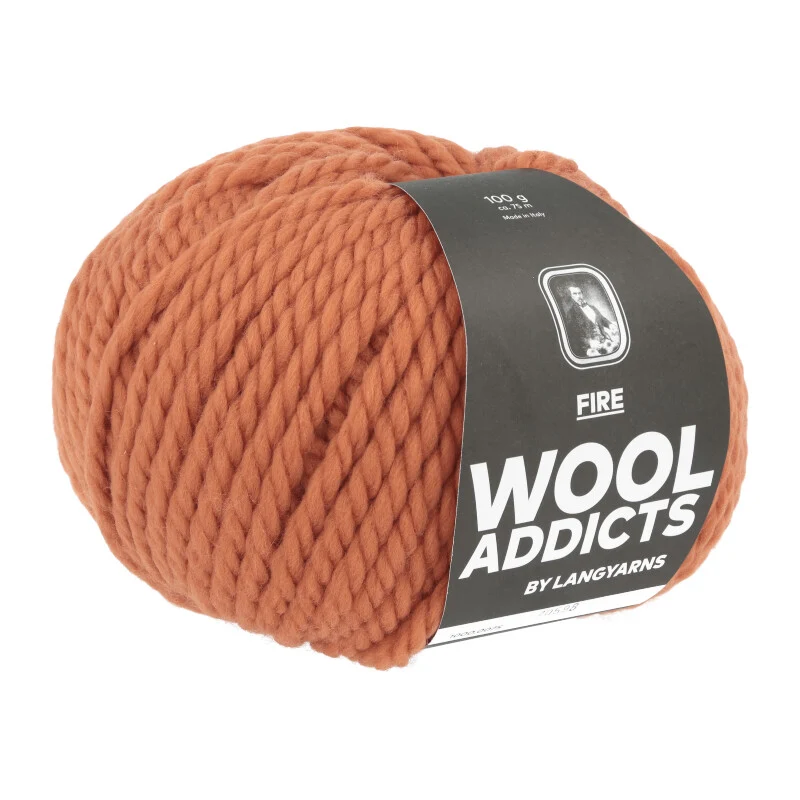 lange Garne Wolle addict Feuer
