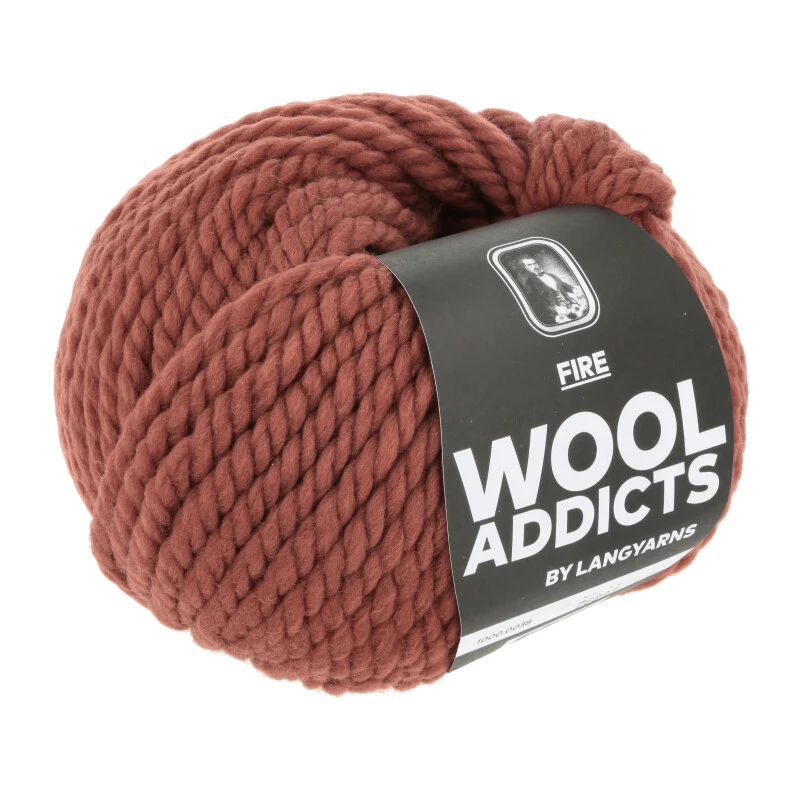 lange Garne Wolle addict Feuer