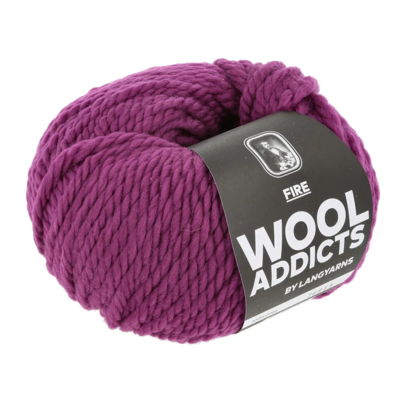 lange Garne Wolle addict Feuer