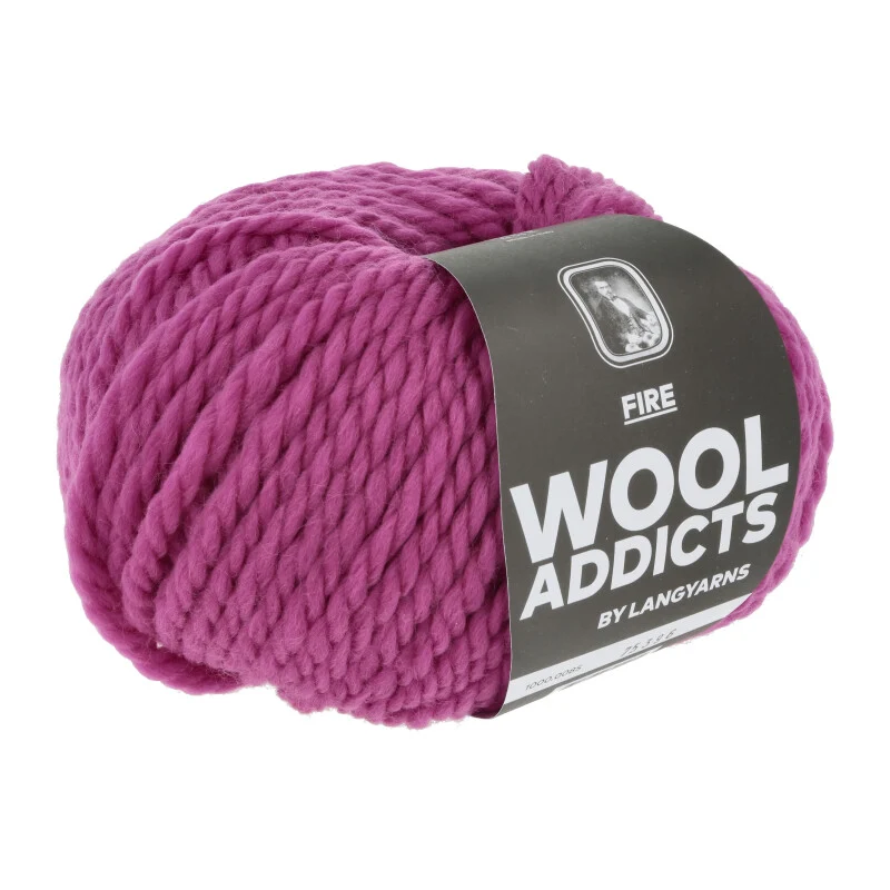 lange Garne Wolle addict Feuer