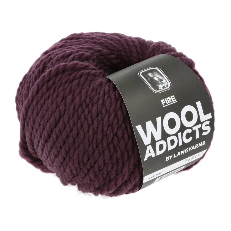 lange Garne Wolle addict Feuer