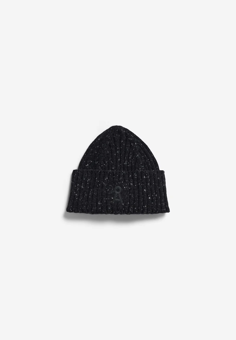 TWEED-STRICKMÜTZE | black tweed