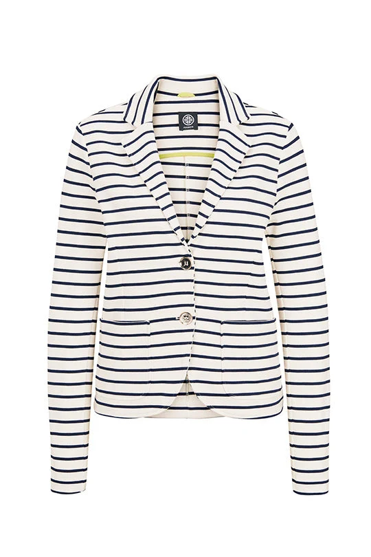 Taillierter maritimer Streifenblazer