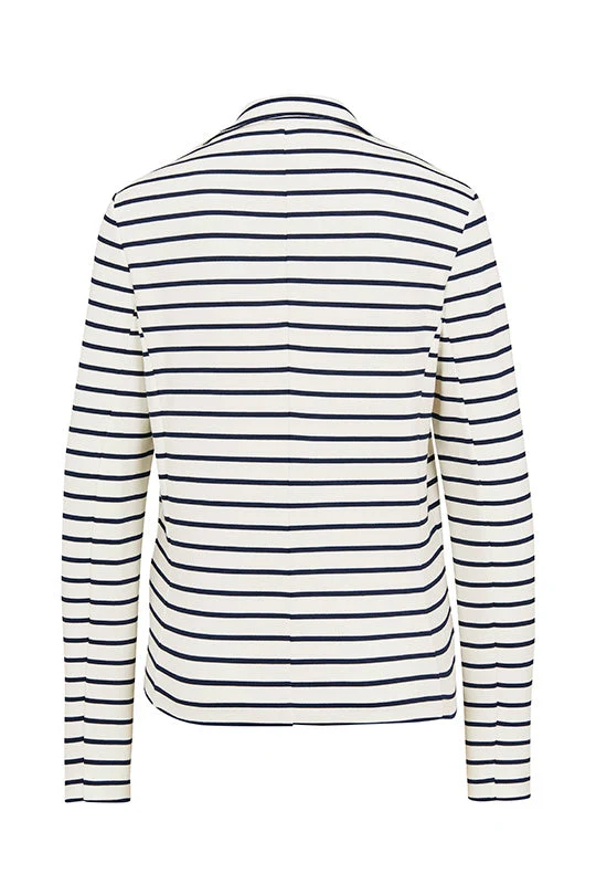 Taillierter maritimer Streifenblazer