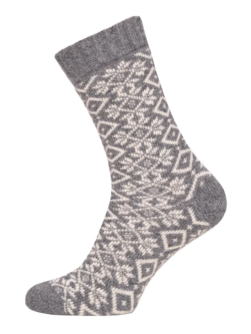 Ein Paar 45% Wollsocken Buntes s Design
