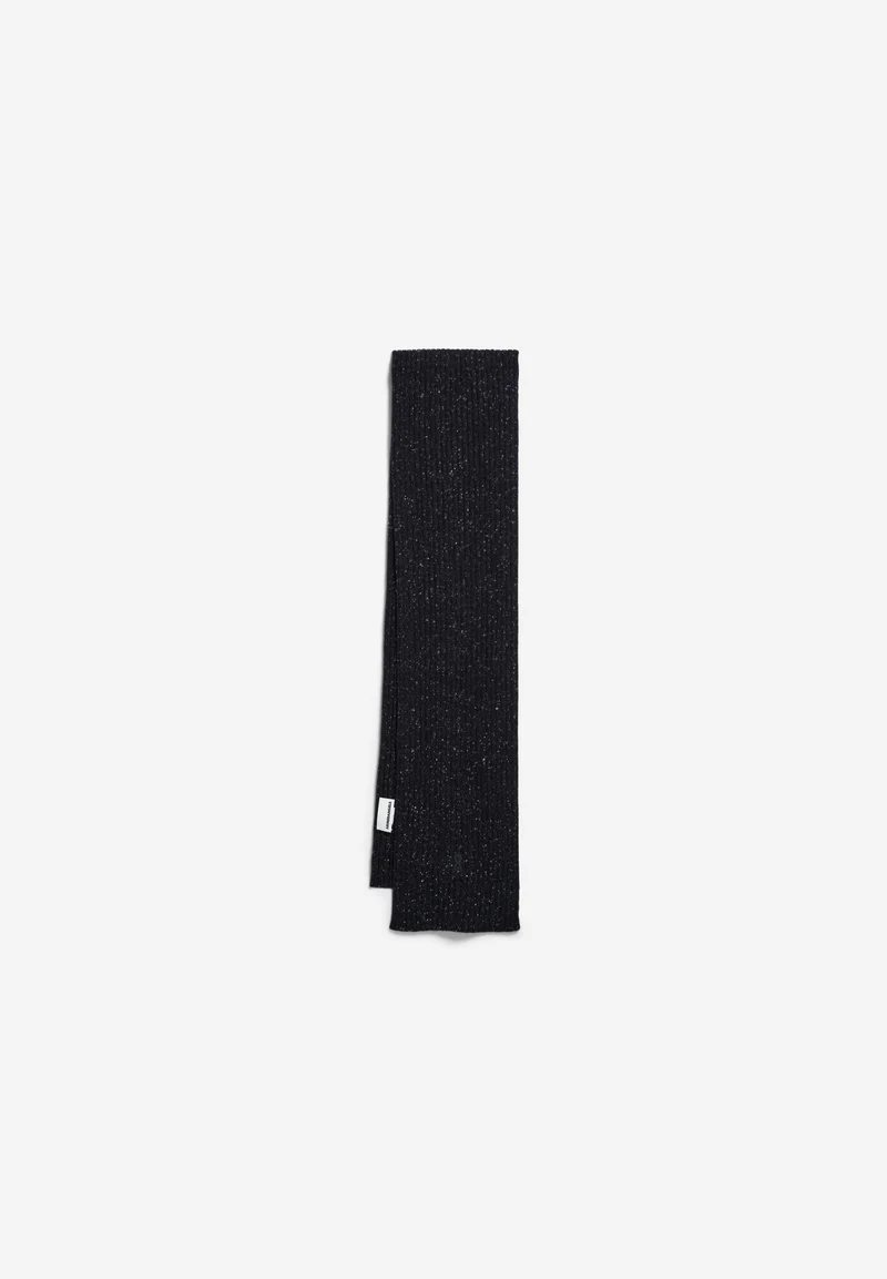 TWEED-STRICKSCHAL | black tweed