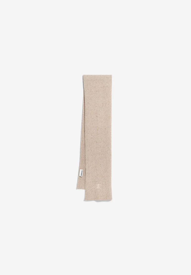 TWEED-STRICKSCHAL | sandstone tweed