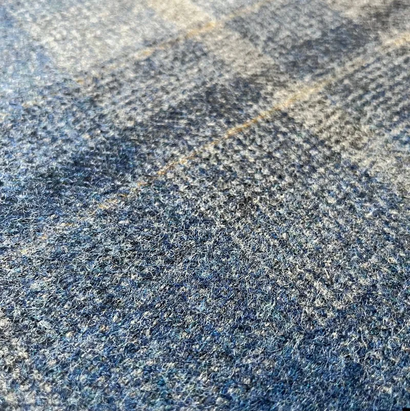 Wool Check Samphrey - indigo