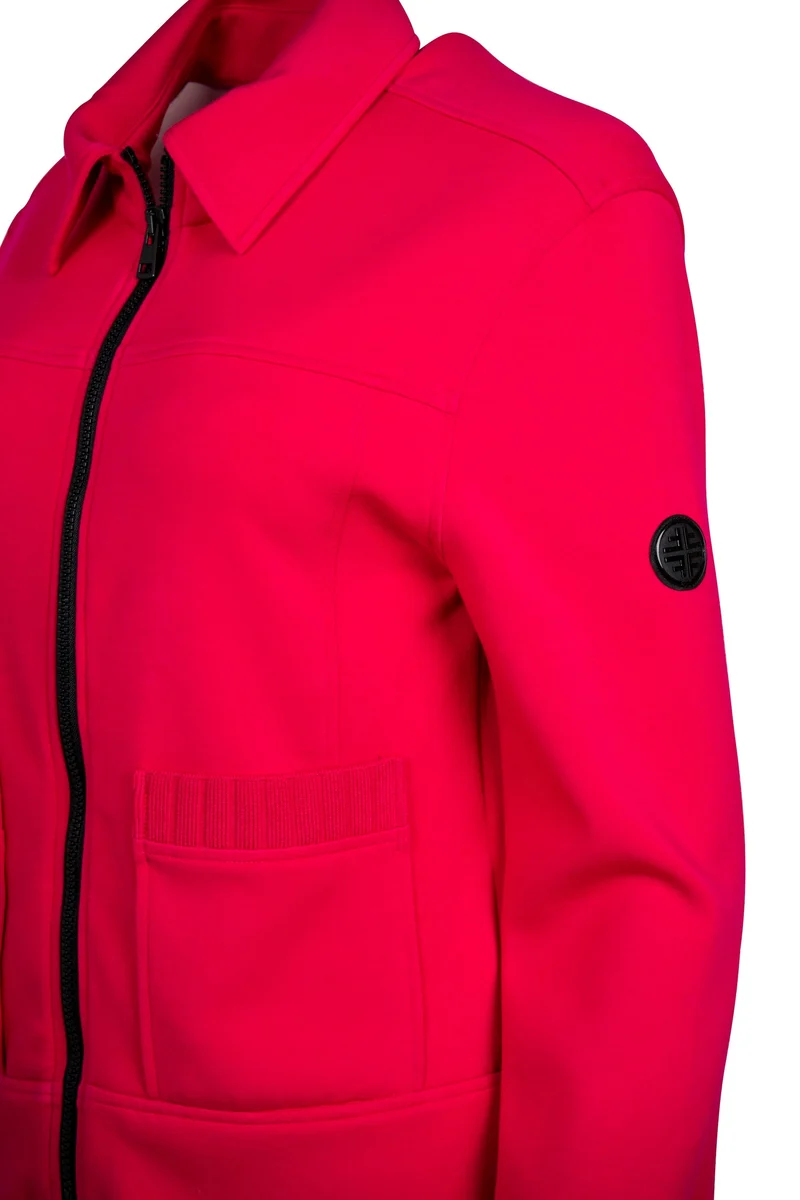 Moderne Zipjacke in Jersey