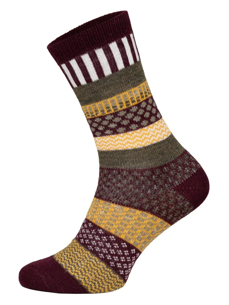 2 Paar 45% Wollsocken Bunt s Design 2 Paar