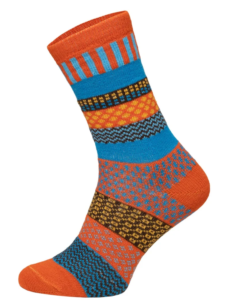 2 Paar 45% Wollsocken Bunt s Design 2 Paar
