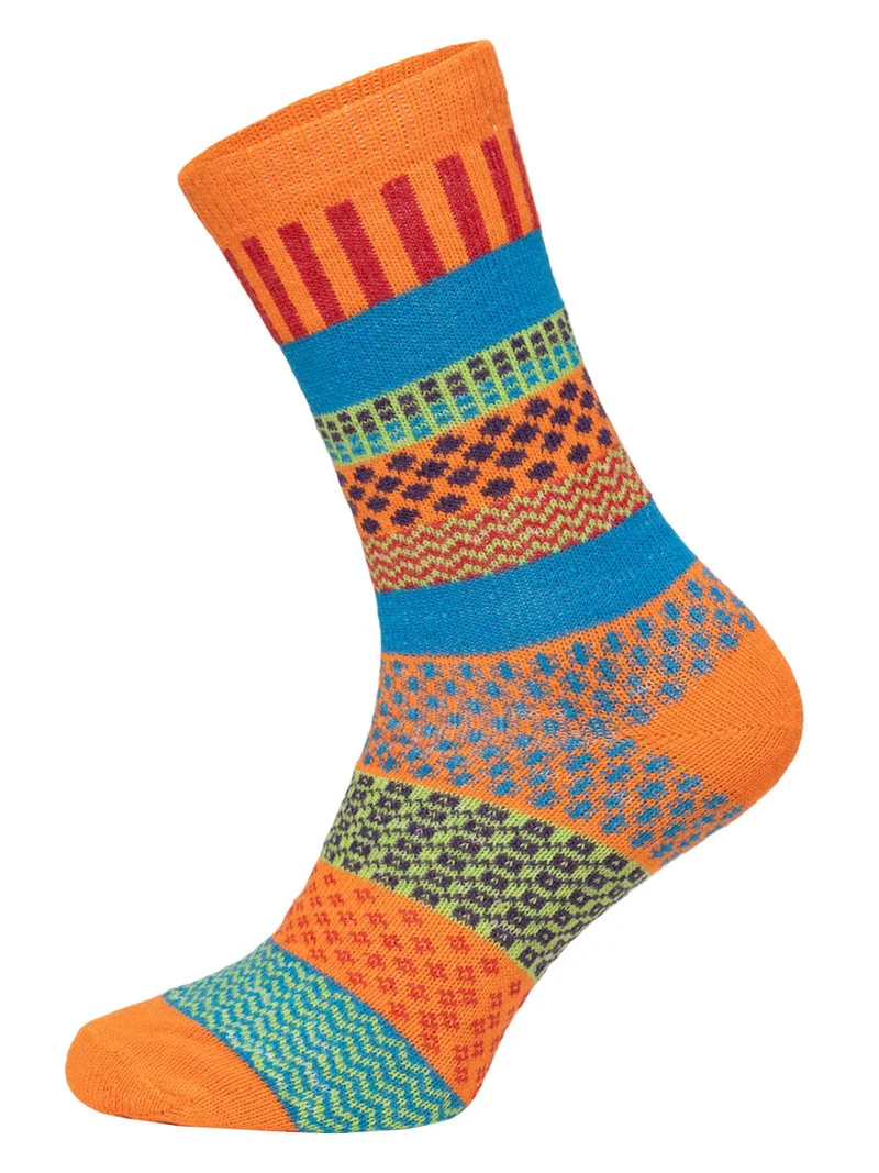 2 Paar 45% Wollsocken Bunt s Design 2 Paar