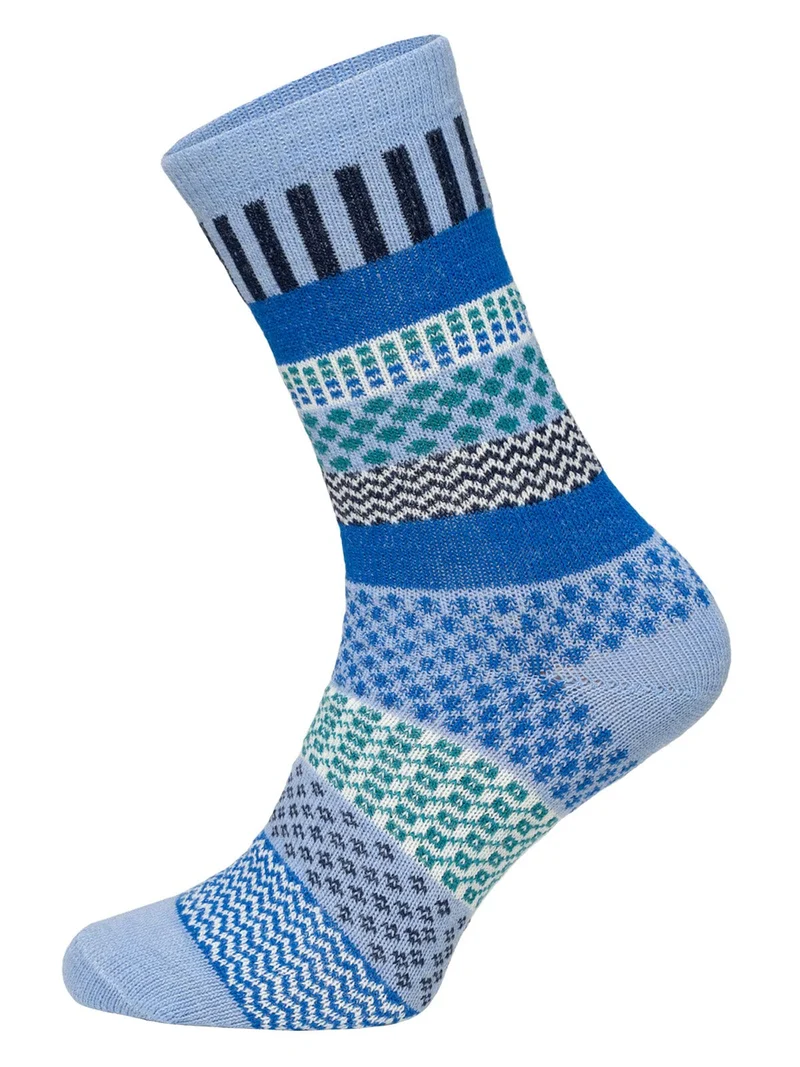 2 Paar 45% Wollsocken Bunt s Design 2 Paar