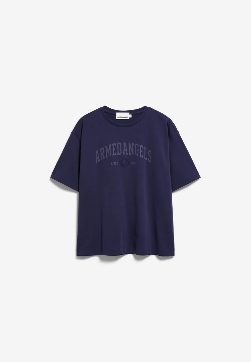 GIANNAA COLLEGE T-SHIRT | tinted navy