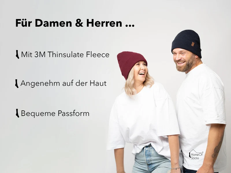Mütze mit Thinsulate Fütterung Feinstrick