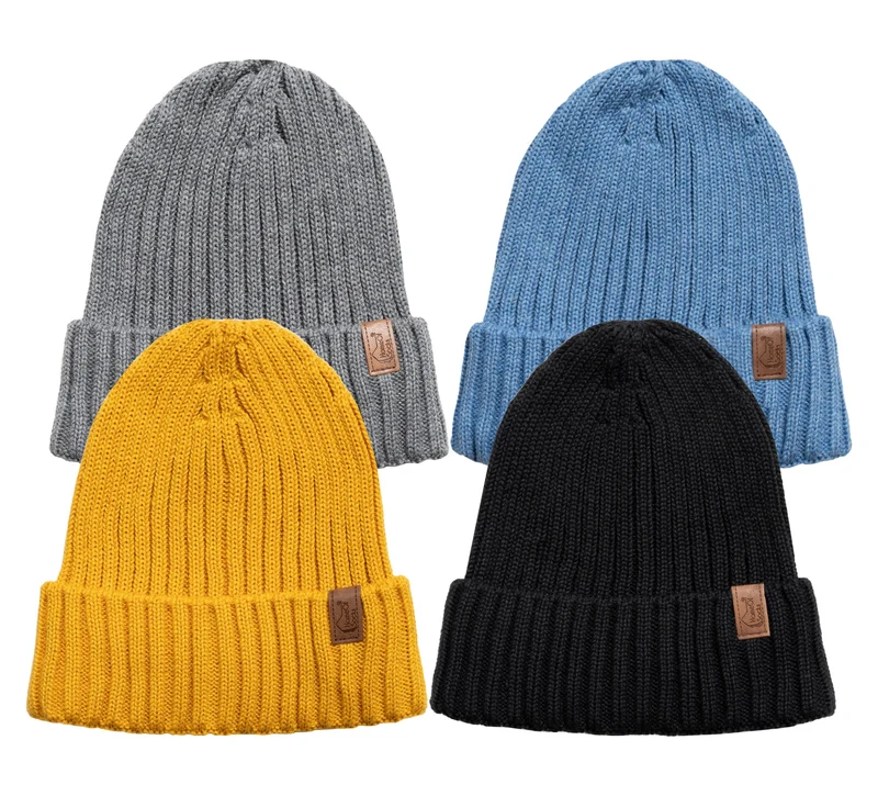 Mütze mit Umschlag Beanie aus Baumwolle
