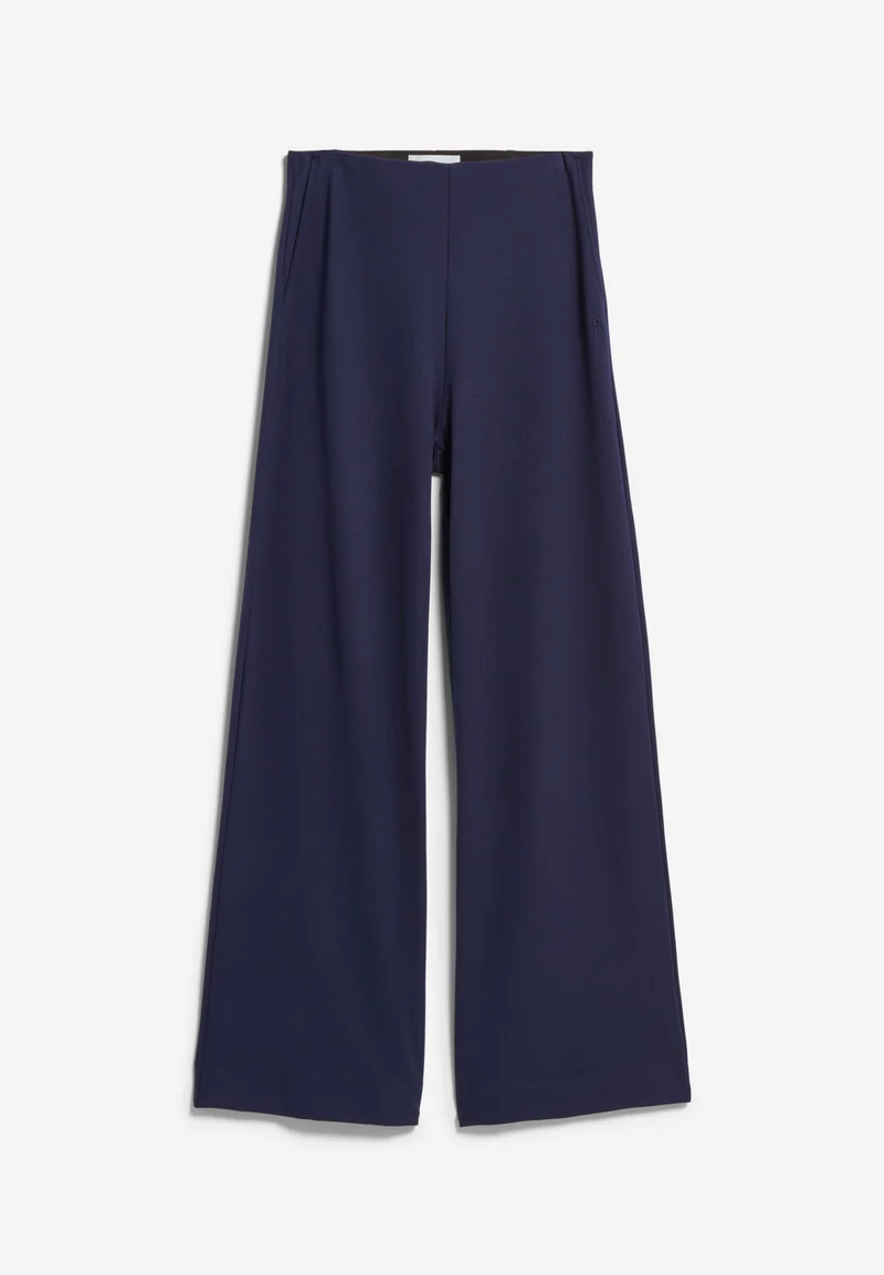 BASIC WIDE LEG JERSEYHOSE | tinted navy