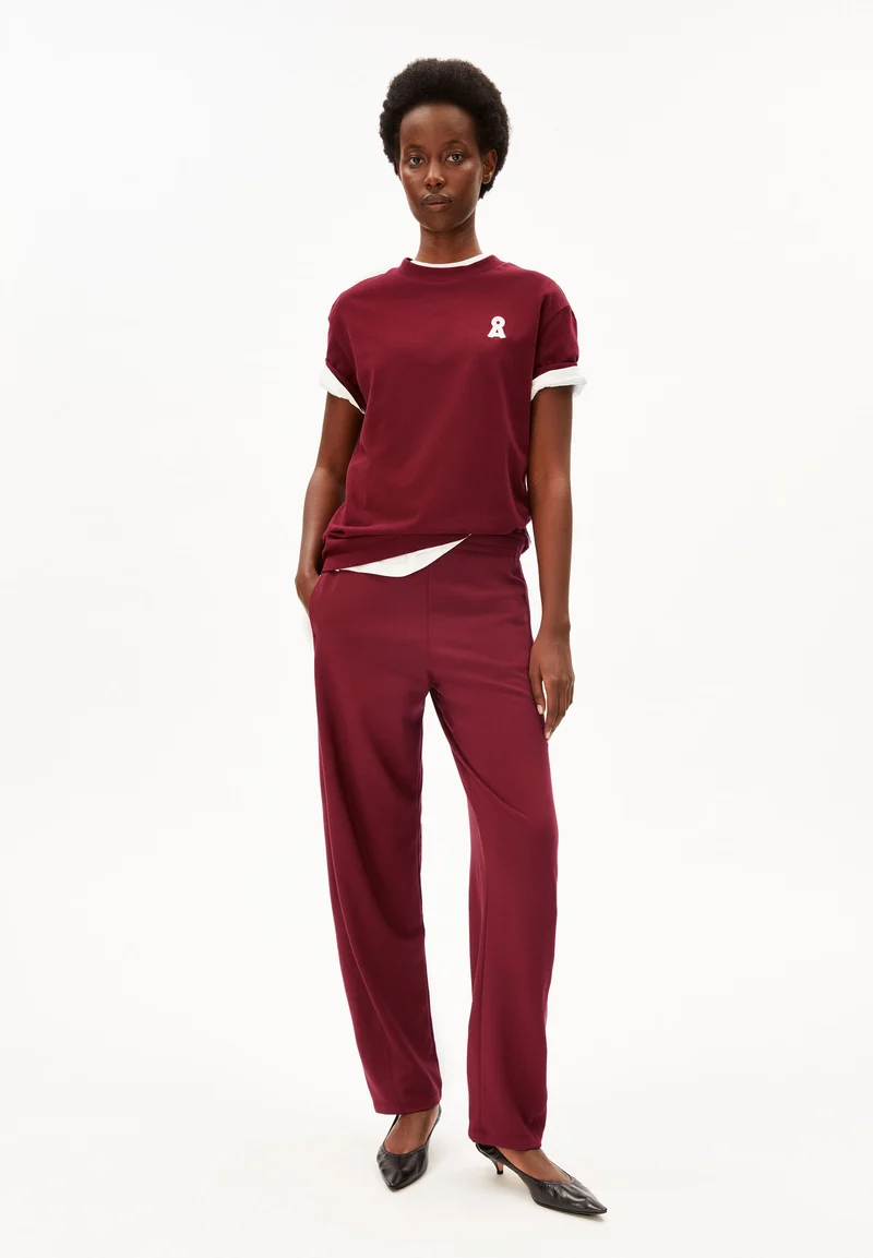 BASIC BARREL JERSEYHOSE | velvet red