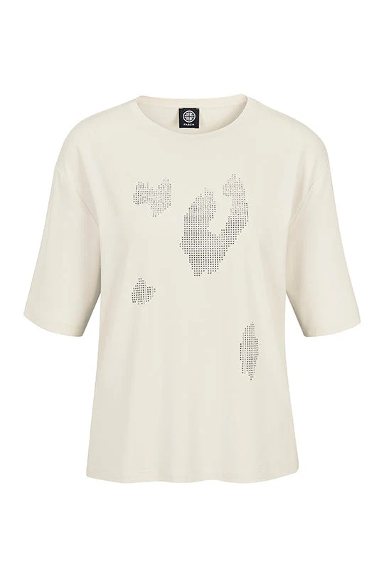 1/2-Arm Shirt mit Steinchen