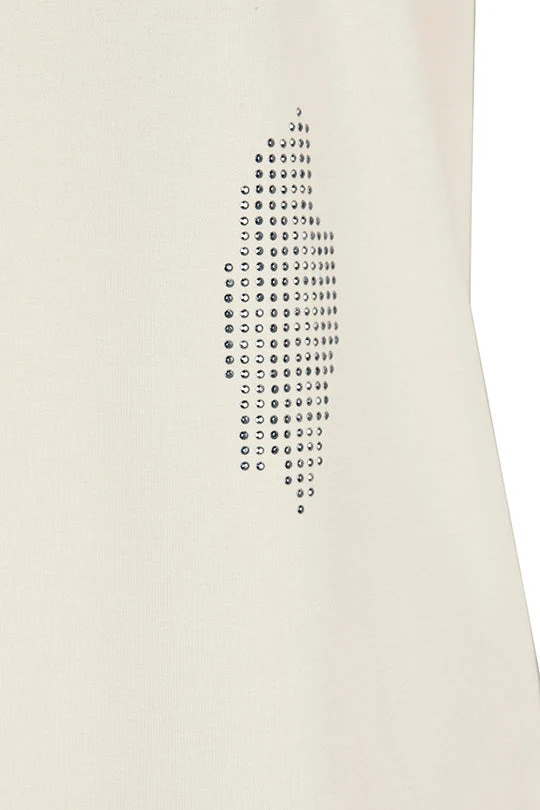 1/2-Arm Shirt mit Steinchen