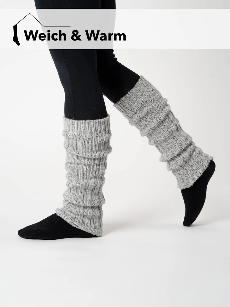 Alpaka Beinstulpen 50% Wolle